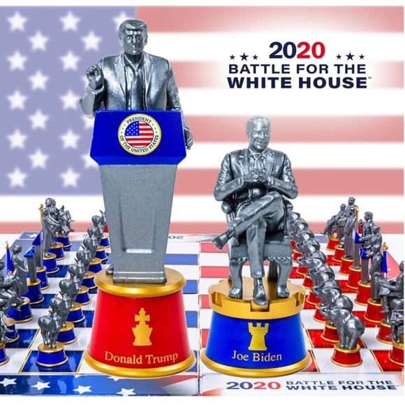 Battle For The White House 2020 Collector's Edition Chess Set Board Game - Picture 1 of 5